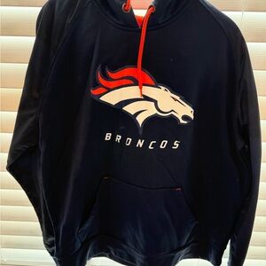 Majestic Broncos Navy Hoodie
